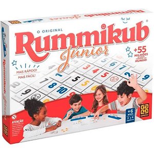 Jogo Rummikub Junior Grow Estratégia Educativo Matemática