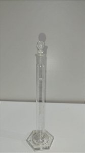 Proveta Graduada de vidro c/ Rolha de vidro 10ml