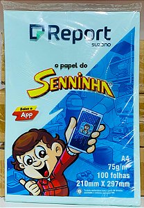 Papel Sulfite Seninha A4 75g 100 fls Verde