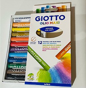 GIZ GIOTTO PASTEL OLIO MAXI ESTOJO 12 CORES