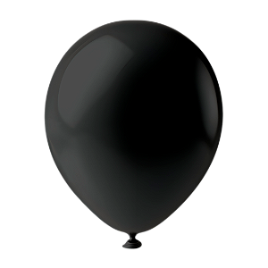 Balão Liso 7.0 Pct c/ 30 - Preto