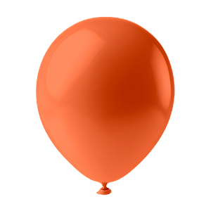 Balão Liso 7.0 Pct c/ 30 - Laranja