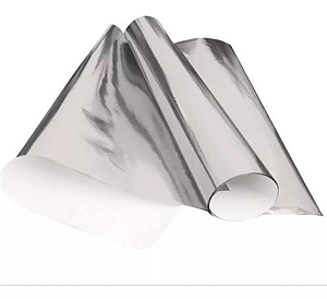 Cartolina Laminada 48X60 20Fl Prata