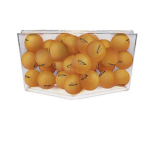 Pote com 32 bolas para Ping Pong - 40 mm - laranja - 02 Est.