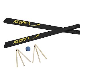 Kit para Tacobol - Mad. Alaca preta, 01 bola e 02 casas