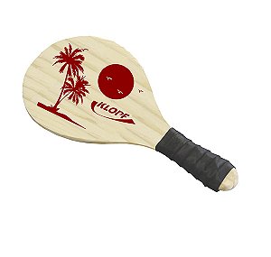 Raquete para frescobol em pinus cru.