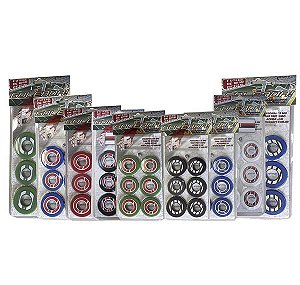 Jg 10 bot. goleiro e bola p/ fut. De mesa Pto-Verm-bco