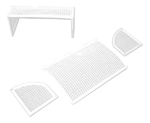 Traves desmontáveis para futebol de botão ( par )