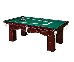 Mesa de Sinuca Luxo, 4 tacos, jg. Bolas num. 1 a 15 + 1 bca de 54 mm