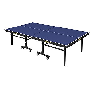 Mesa de Ping Pong em MDF de 25 mm - Pés de Ferro com rodas - Paredão