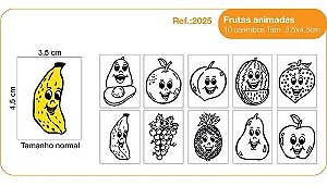 Carimbos Frutas Animadas c/10 un.