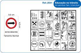 Carimbos Educação no Trânsito c/24 un.