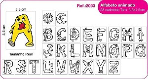 Carimbos Alfabeto Animado c/28 un.