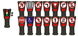 Fantoches Sinais do Trânsito c/15 un.