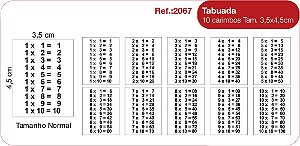 Carimbos Tabuada - 10 un.