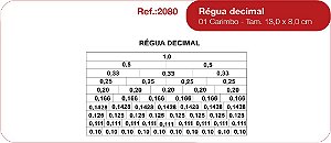 Carimbos Régua Decimal c/01 un.