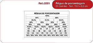 Carimbos Régua de Porcentagem c/01 un.