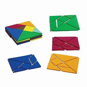 Tangran do Professor c/04 Jogos em EVA 30x30cm