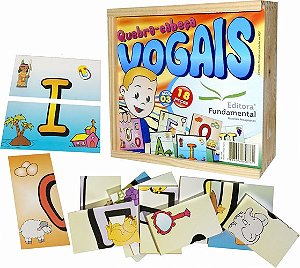 Quebra Cabeça Vogais - Cx. c/18  pçs.