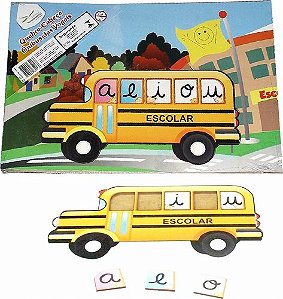 Quebra Cabeça Ônibus Das Vogais - Emb. c/1 un.