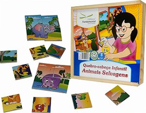 Quebra Cabeça Infantil - Animais Selvagens