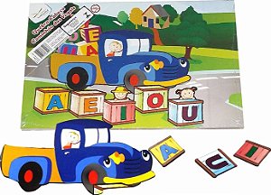 Quebra Cabeça Caminhão Das Vogais - Emb. c/1 un.