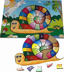 Quebra Cabeça Alfabetário Caracol - Emb. c/1 un.