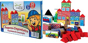 Pequeno Engenheiro Arquitetura e Construção c/50 pçs.