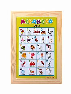 Painéis Sala de Aula - Alfabeto Ilustrado Inglês 38X50cm