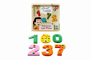 Números c/Pinos - em EVA c/10 Num. + pinos