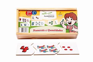 Numerais e Quantidades em MDF - Cx. c/30 pçs.