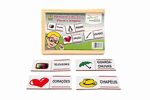 Memória Educativa - Plural e Singular c/40 pçs. - MDF