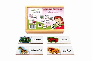 Memória Educativa - Animais c/40 pçs. - Cx.