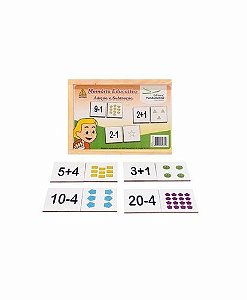 Memória Educativa - Adição e Subtração c/40 pçs. - MDF