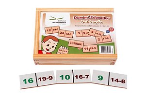 Dominó Subtração - c/28 pçs.