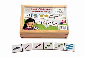 Dominó Material Dourado - c/28 pçs.