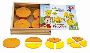 Discos de Frações – Cx. em mad. c/12 discos