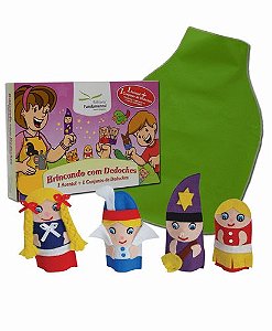 Dedoches + Avental Cx. c/Rapunzel