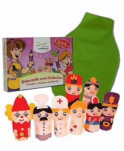 Dedoches + Avental Cx. c/Profissões