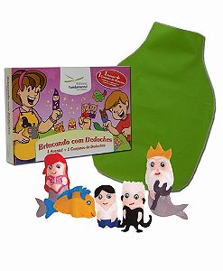 Dedoches + Avental Cx. c/Pequena Sereia