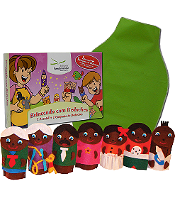 Dedoches + Avental Cx. c/Família Negra