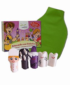 Dedoches + Avental Cx. c/Conjunto Dental