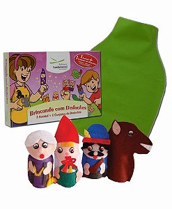 Dedoches + Avental Cx. c/Chapeuzinho Vermelho