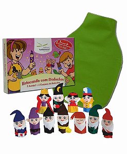 Dedoches + Avental Cx. c/Branca de Neve e os Sete Anões