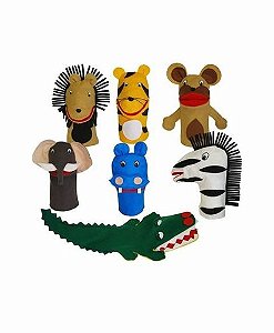 Fantoches  Animais Selvagens c/7 un.