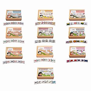 Dominó - Conjunto Alfabetização - Cx. c/10 jgs.