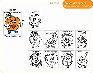 Carimbos Psico Avaliação Mod. Tutti Frutti - c/10 un.