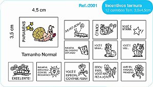 Carimbos Psico Avaliação Mod. Ternura - c/12 un.