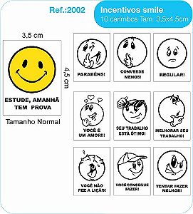 Carimbos Psico Avaliação Mod. Smile - c/10 un.