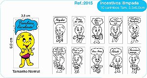 Carimbos Psico Avaliação Mod. Lâmpada - c/10 un.